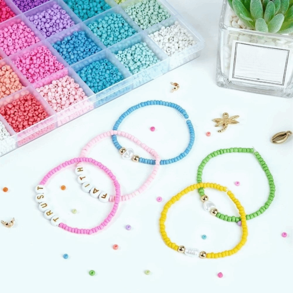 Jewelry Making Kits For Kids - 28+2Grid Jewelry Making DIY Bracelet Phone