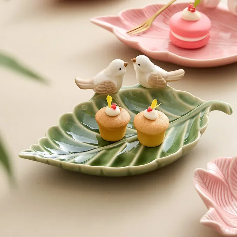 Jewelry Making Desk - Cute Bird Tray Ceramic Jewelry Storage
