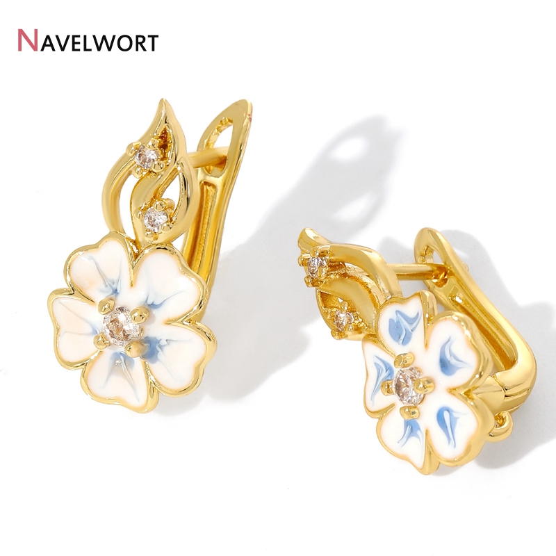 Jewelry Making Metal - 18K Gold Plated Brass With Zircon