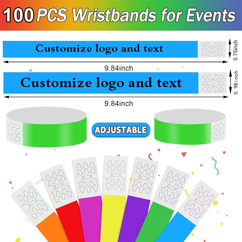 Making Custom Jewelry - Custom Wristband Paper Tickets Party Band