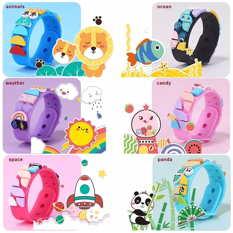 Jewelry Making Kits For Kids - 6Pcs/set Kids Building Blocks Dots Bracelets