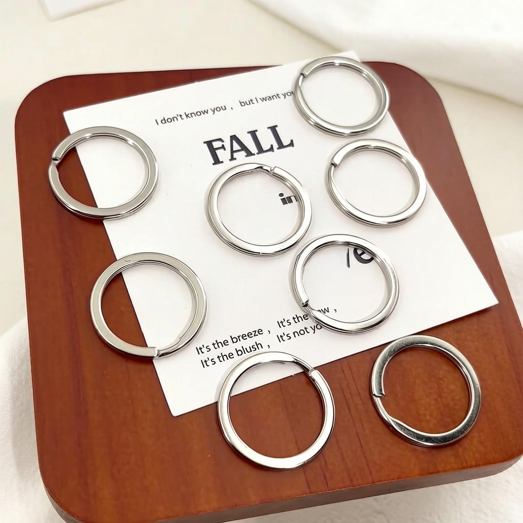 Jewelry Making Hoops - 10/20/100pcs Metal Key Rings 15-35mm Round