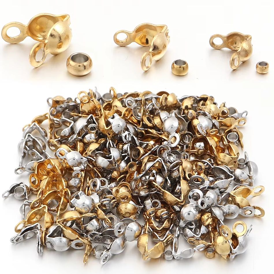 Jewelry Making Beginners - 40-200pcs Stainless Steel Connector Clasp Crimp