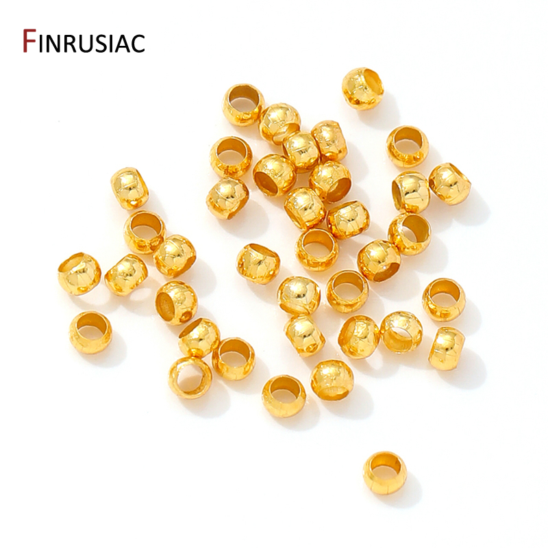 Crimp Bead Tube - 18K Gold Plated Brass Round/Tube Crimp