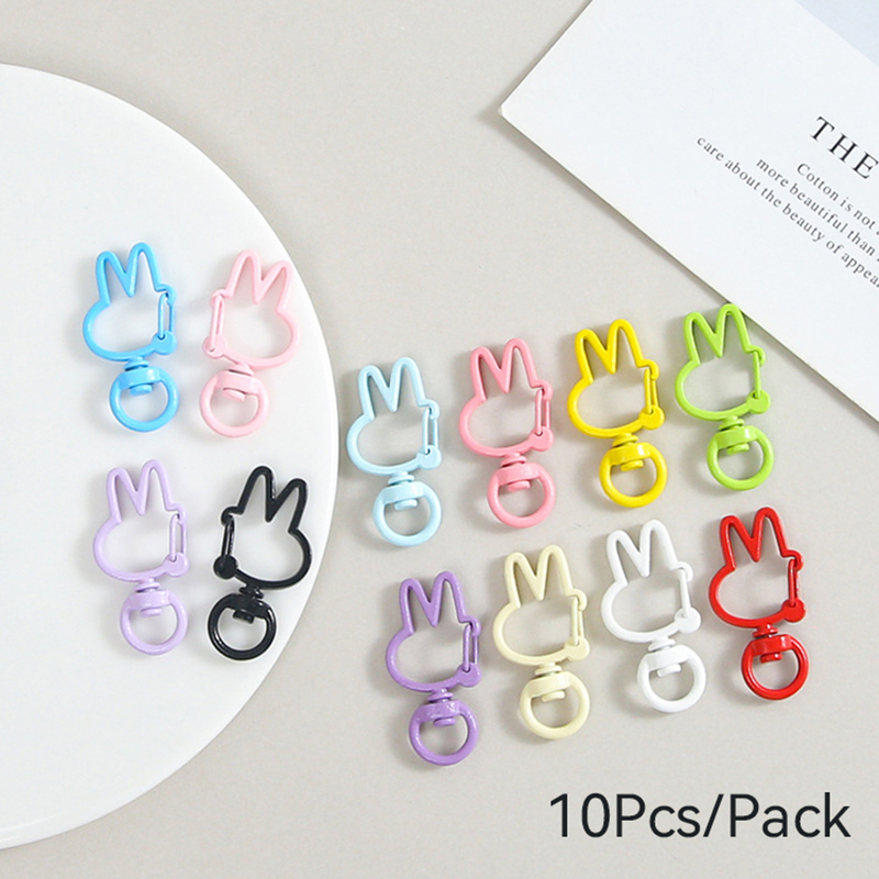 Jewelry Making Hoops - Unique 10Pcs/Pack Rabbit Buckle Accessories For