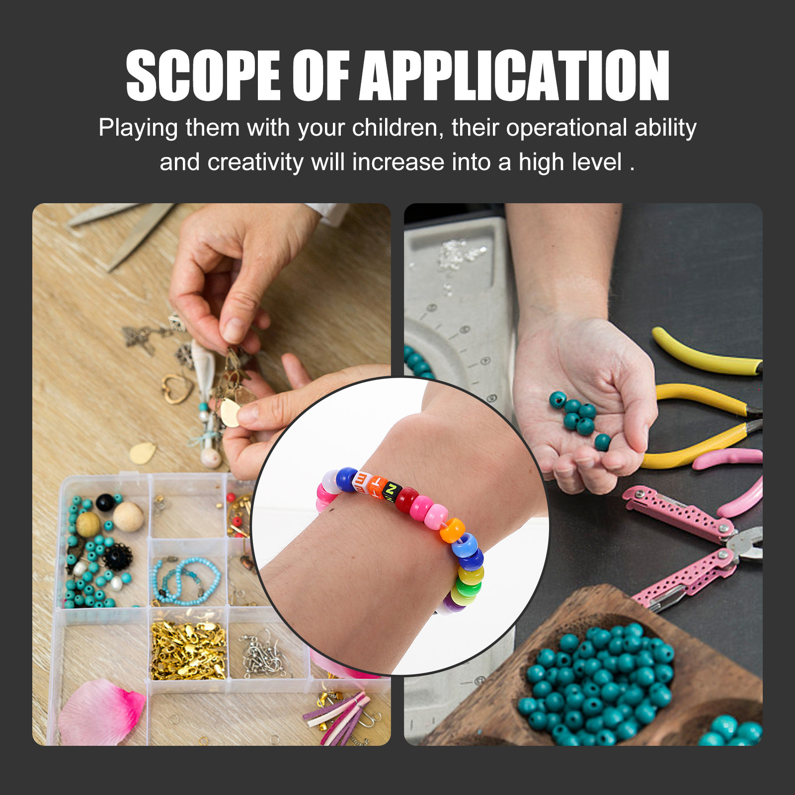 1Set Colorful Plastic Alphabet - đánh giá và giá Jewelry Making Kits For Kids