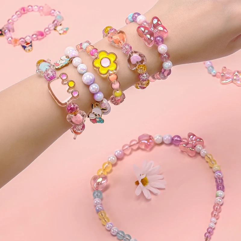 174pcs/Box Heart Acrylic Beads - đánh giá và giá Jewelry Making Kits For Kids