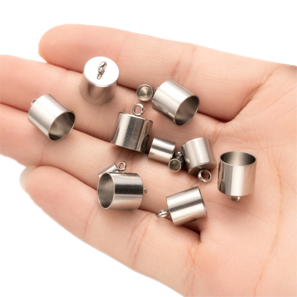 20pcs Tube End Caps Stainless  - đánh giá và giá Crimp Bead Tube