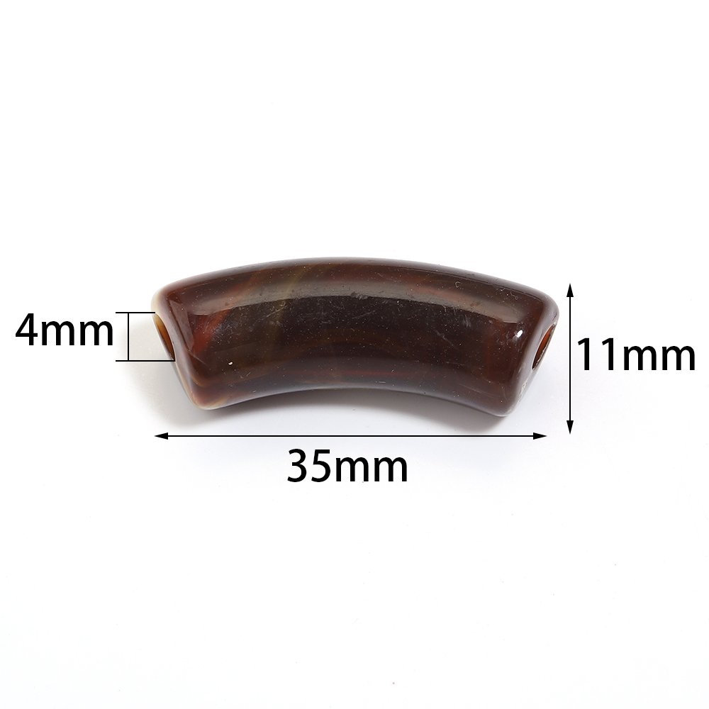 20pcs/lot 35x11mm Acrylic Curv - đánh giá và giá Crimp Bead Tube