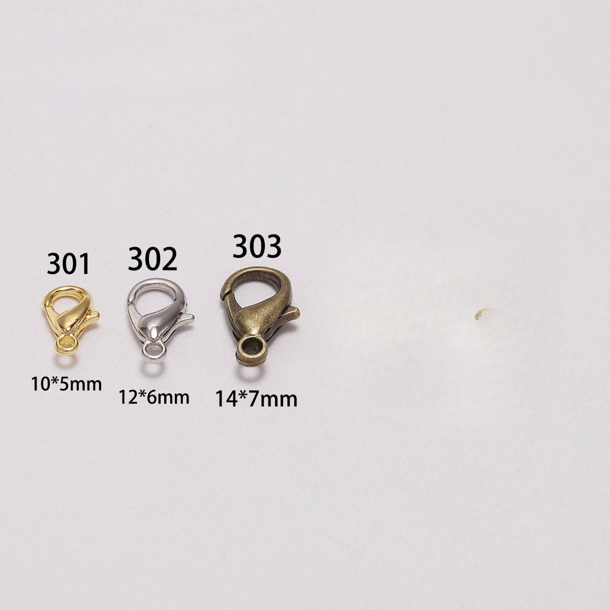 100pcs 9 12 14mm Zinc Alloy Lo - đánh giá và giá Jewelry Making Metal
