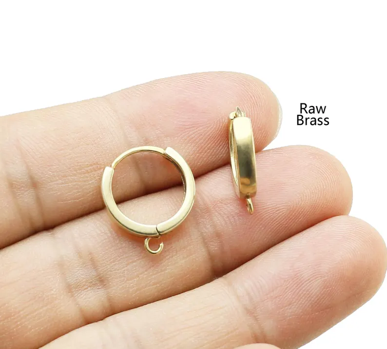 10pcs Brass Ear Hoops, Leverba - đánh giá và giá Jewelry Making Hoops