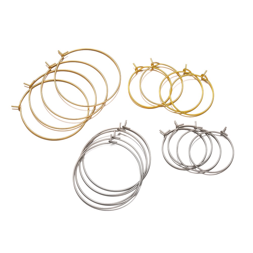 50Pcs 316 Stainless Steel 15 2 - đánh giá và giá Jewelry Making Hoops