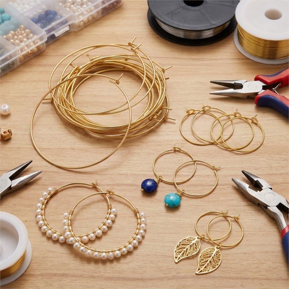 50Pcs 316 Stainless Steel 15 2 - đánh giá và giá Jewelry Making Hoops
