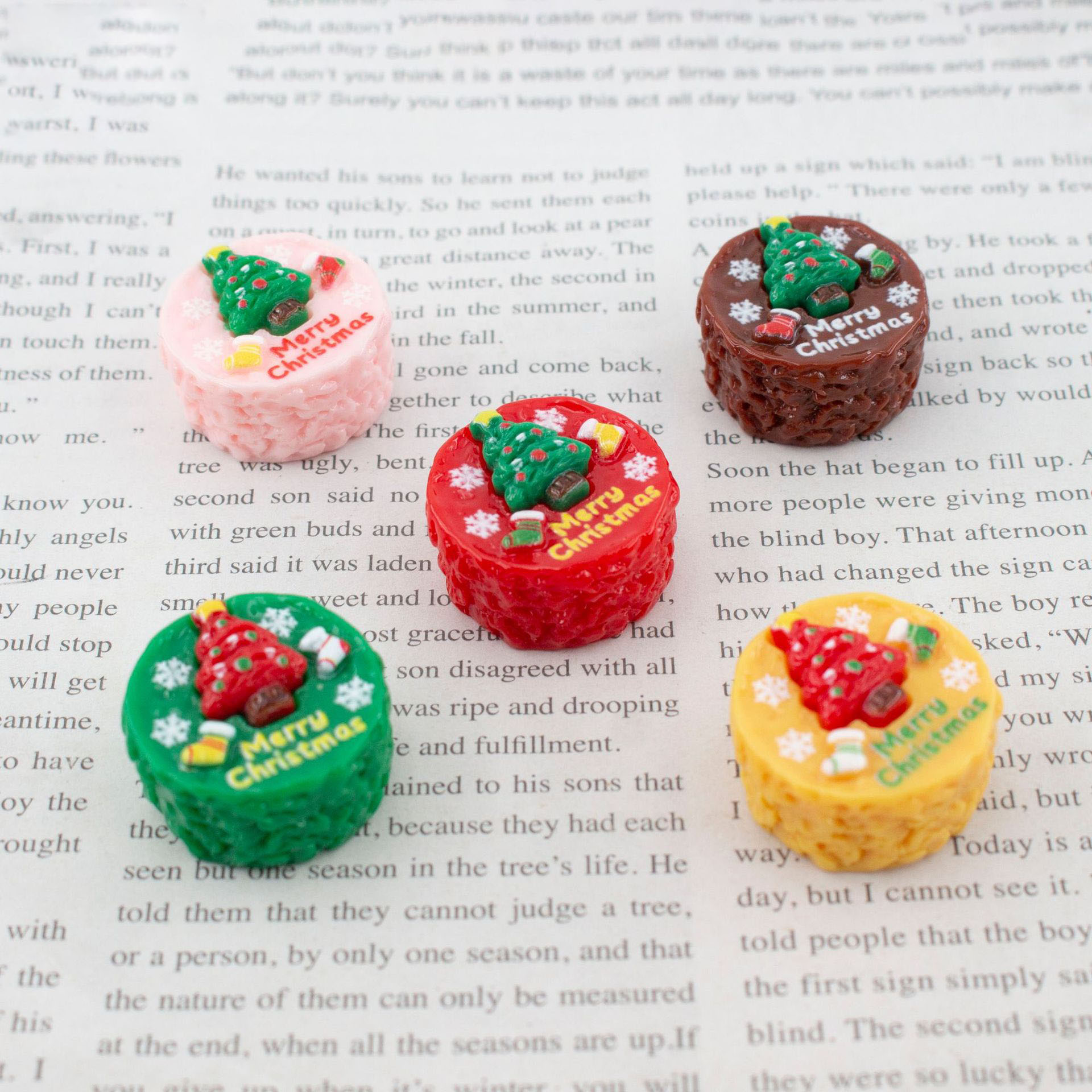 10pcs Resin imitation Christma - đánh giá và giá Jewelry Making Desk