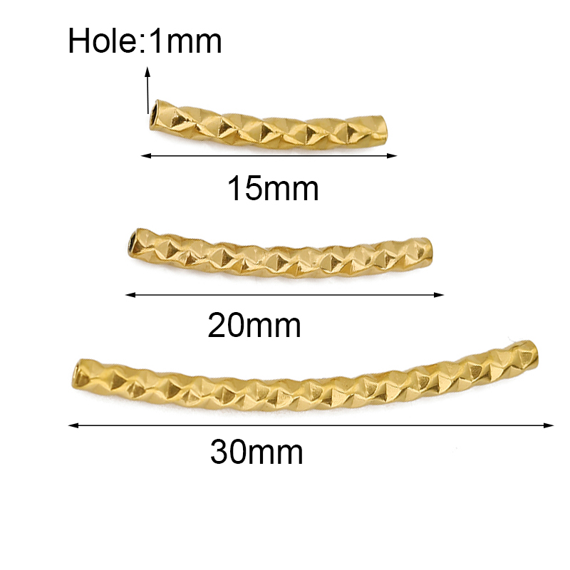 10pcs PVD Stainless Steel Curv - đánh giá và giá Crimp Bead Tube