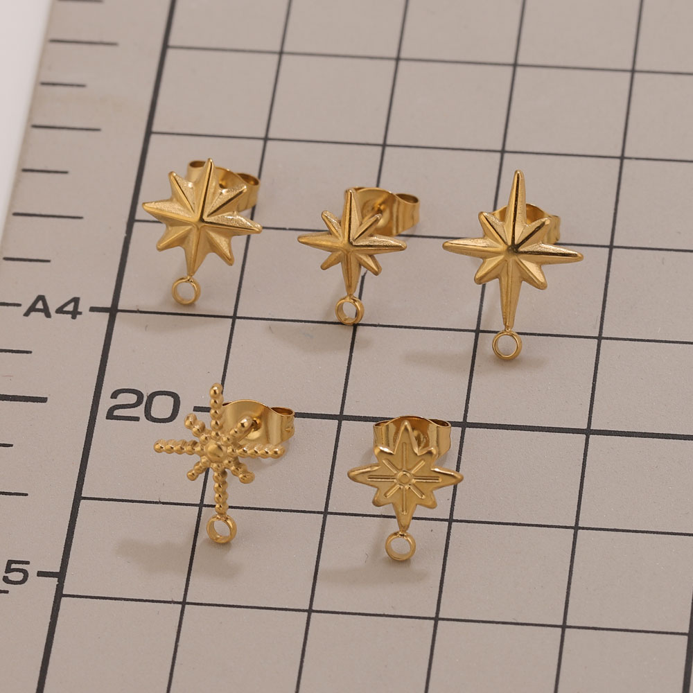 6pcs Stainless Steel Star Earr - đánh giá và giá Jewelry Making Beginners