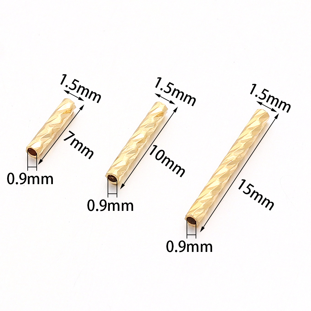 30pcs Gold Plated Copper Strai - đánh giá và giá Crimp Bead Tube