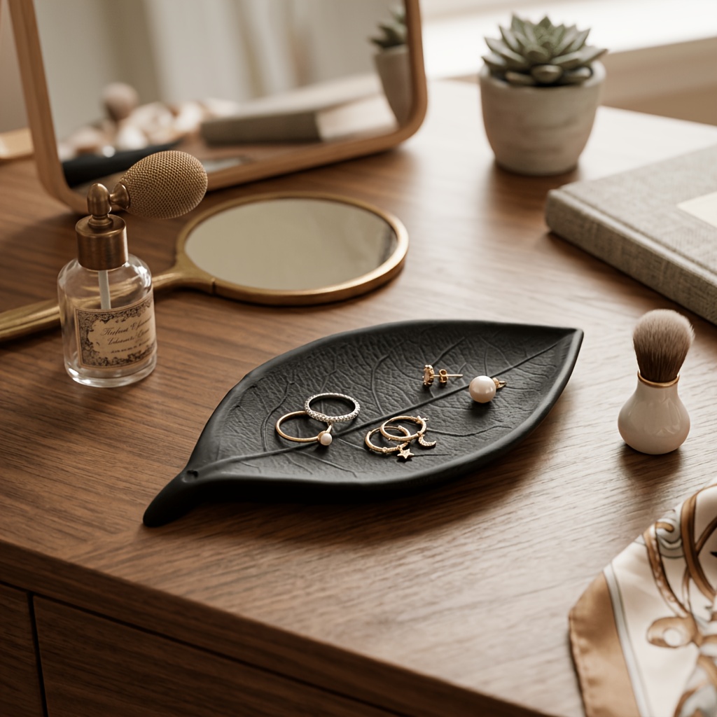Minimalist 3D Leaf Jewelry Dis - đánh giá và giá Jewelry Making Desk