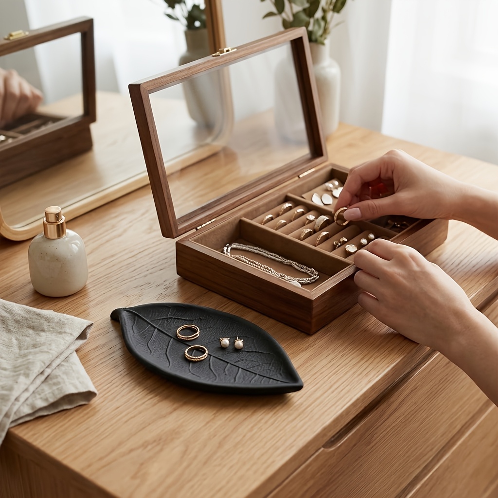 Minimalist 3D Leaf Jewelry Dis - đánh giá và giá Jewelry Making Desk