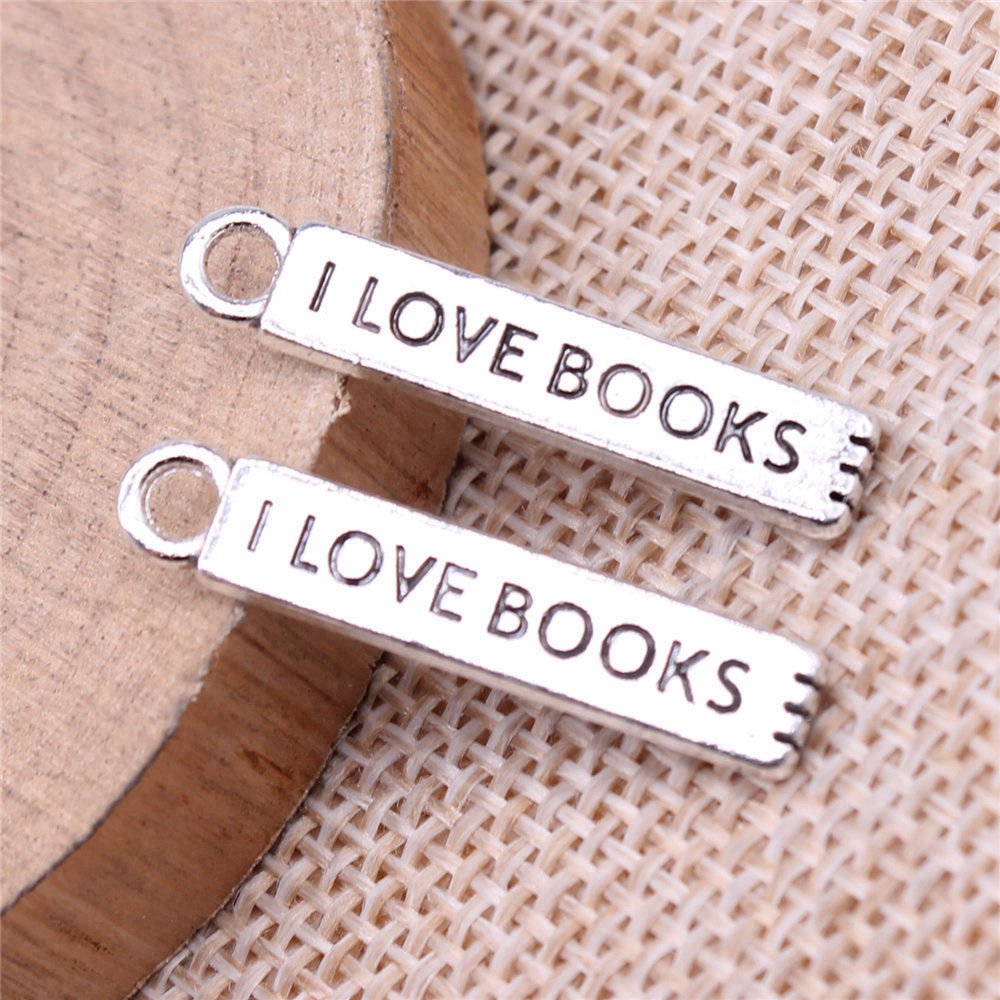 20pcs/lot I Love Books Charms  - đánh giá và giá Jewelry Making Guide Book
