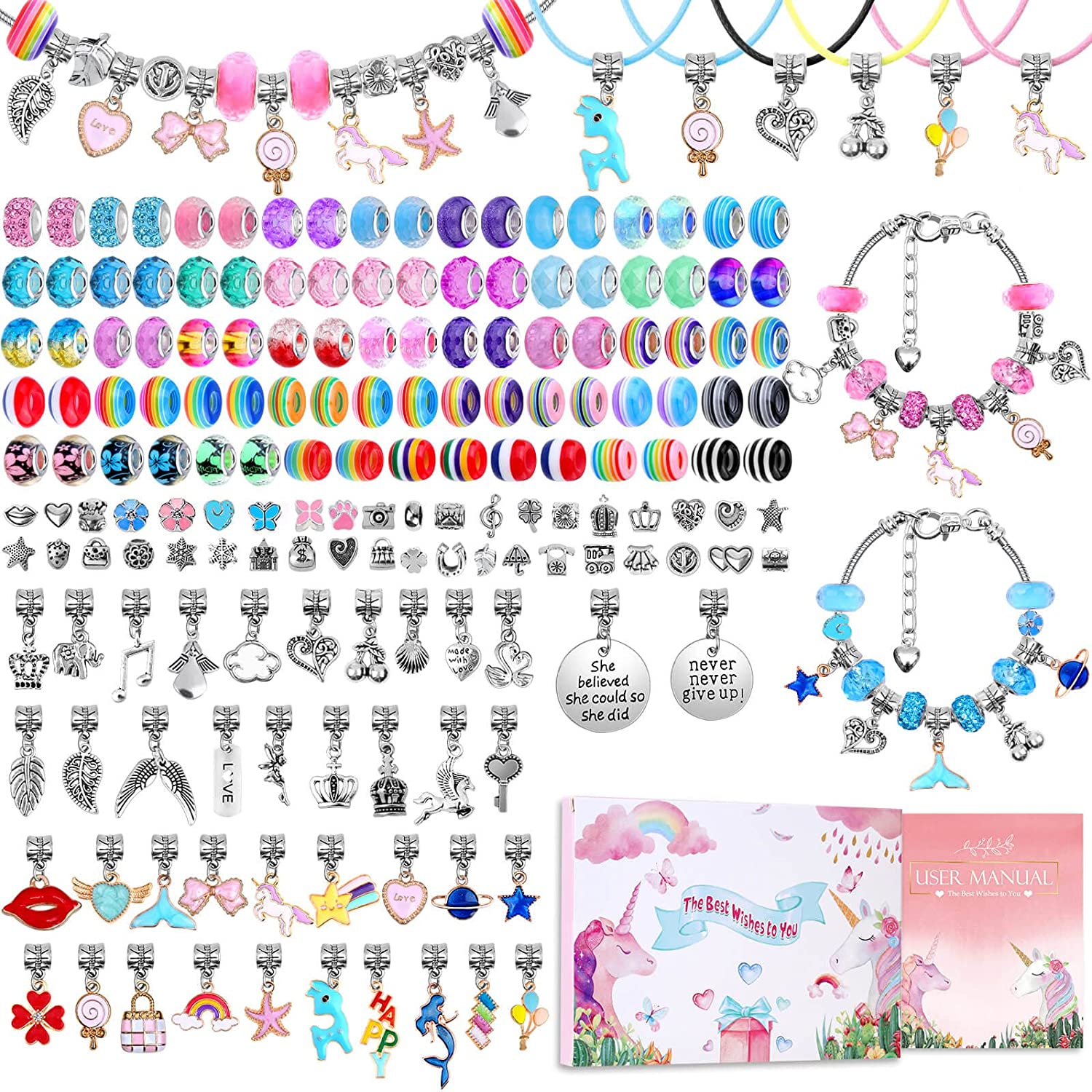 Charm Bracelet Making Kit DIY  - đánh giá và giá Jewelry Making Kits For Kids