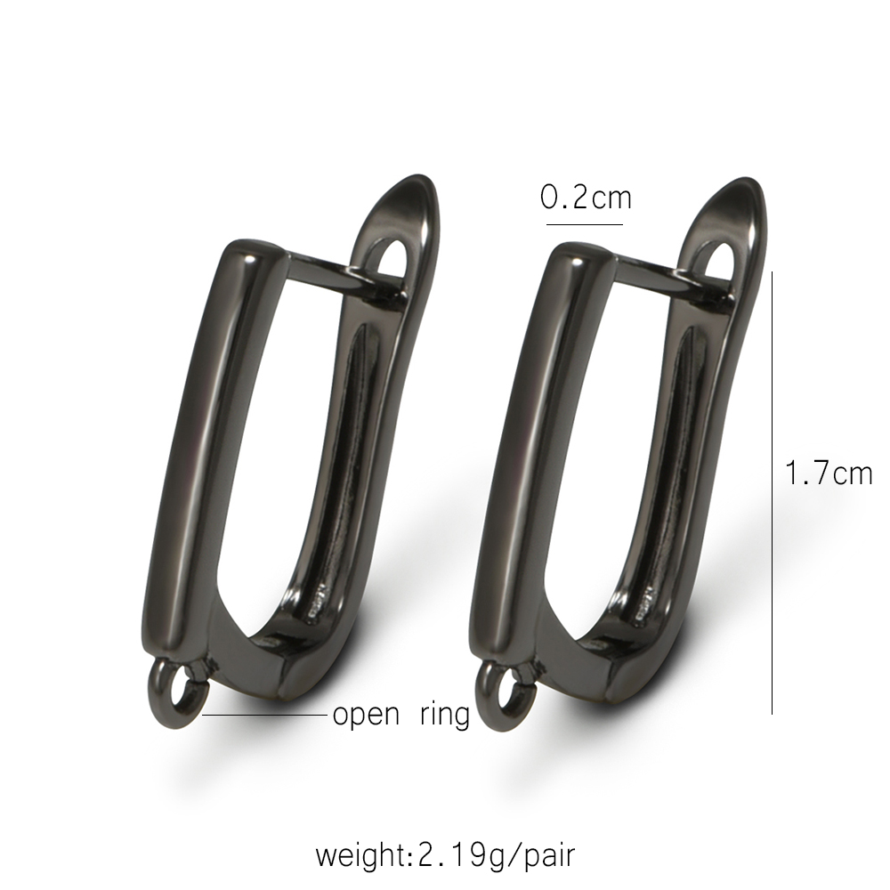 YANASI 1 Pair Gun Black  Brass - đánh giá và giá Jewelry Making Essentials