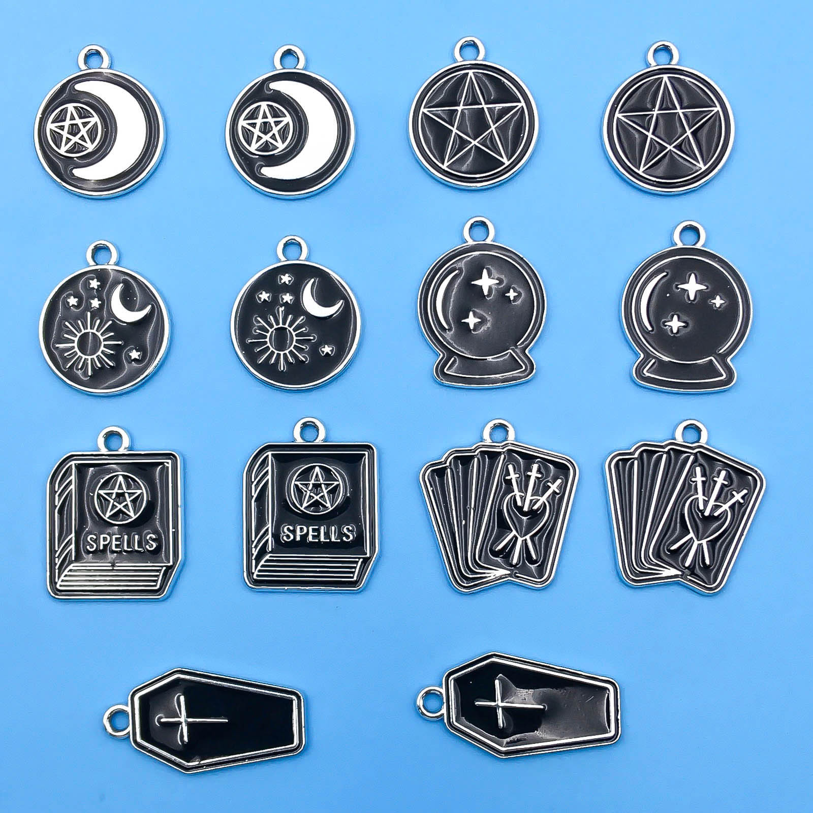 10/14pcs/pack Moon Star Cross  - đánh giá và giá Jewelry Making Guide Book
