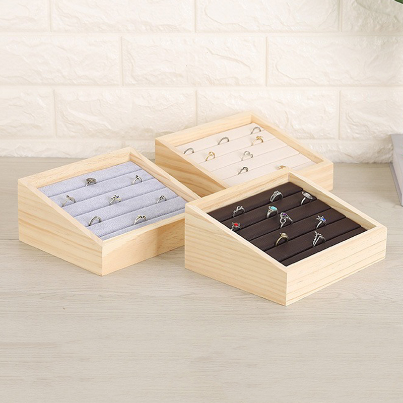 1pc Wood Jewelry Display Tray  - đánh giá và giá Jewelry Making Desk