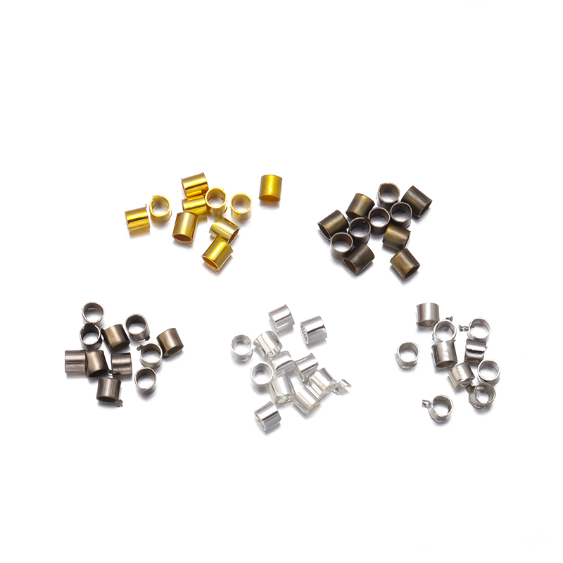 500pcs/lot Copper Positioning  - đánh giá và giá Crimp Bead Tube