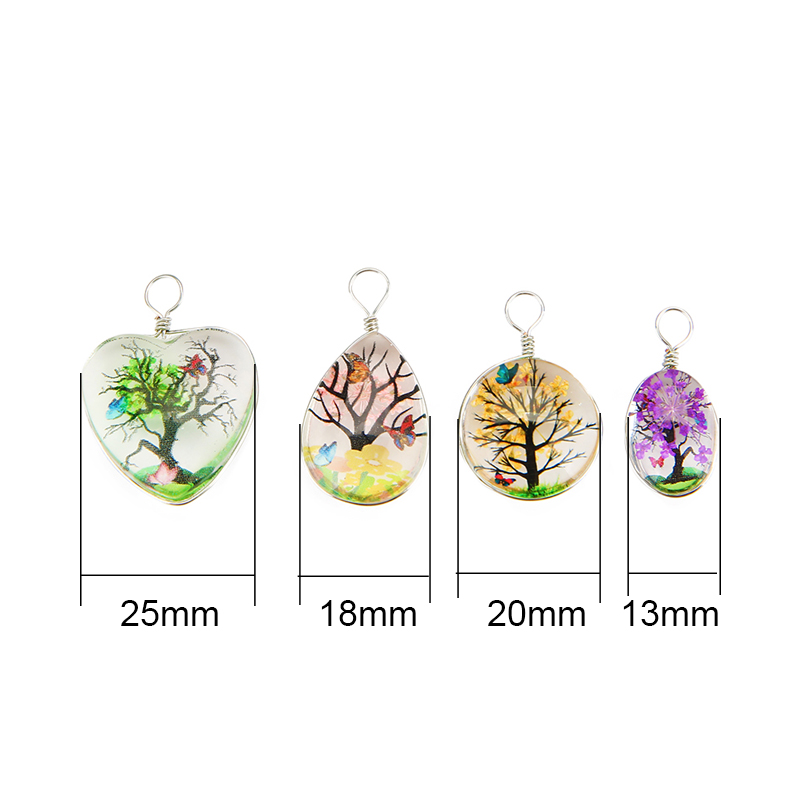 5pcs Colorful Tree Crystal Gla - đánh giá và giá Jewelry Making Beginners