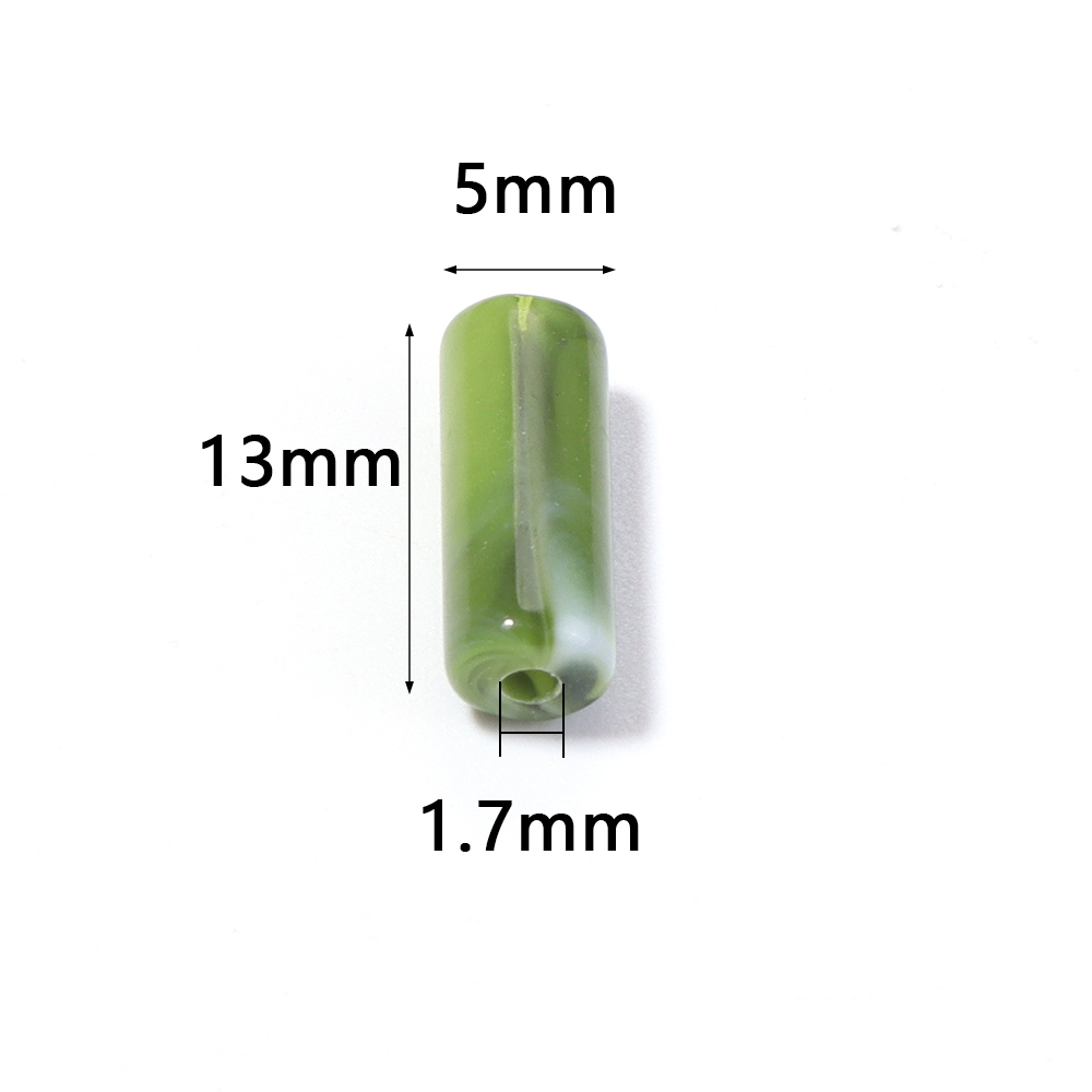 100pcs 5x13mm Imitation Jade S - đánh giá và giá Crimp Bead Tube