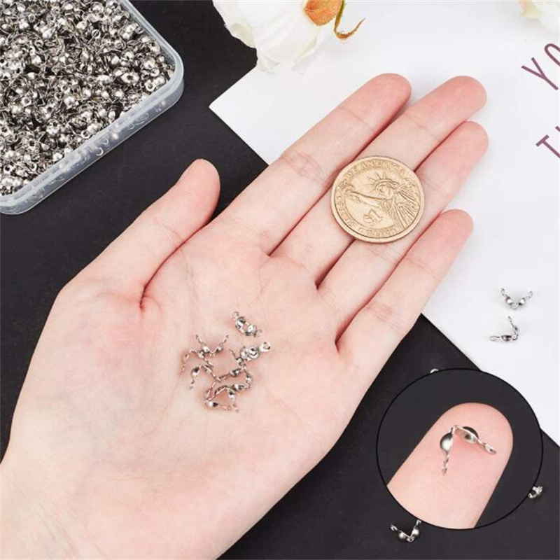 100pcs Stainless Steel Crimp B - đánh giá và giá Jewelry Making Knots For Clasps