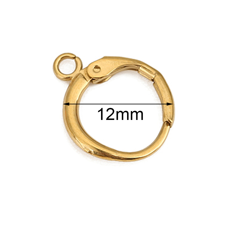 10pcs 12mm Hypoallergenic Earr - đánh giá và giá Jewelry Making Metal Supplies
