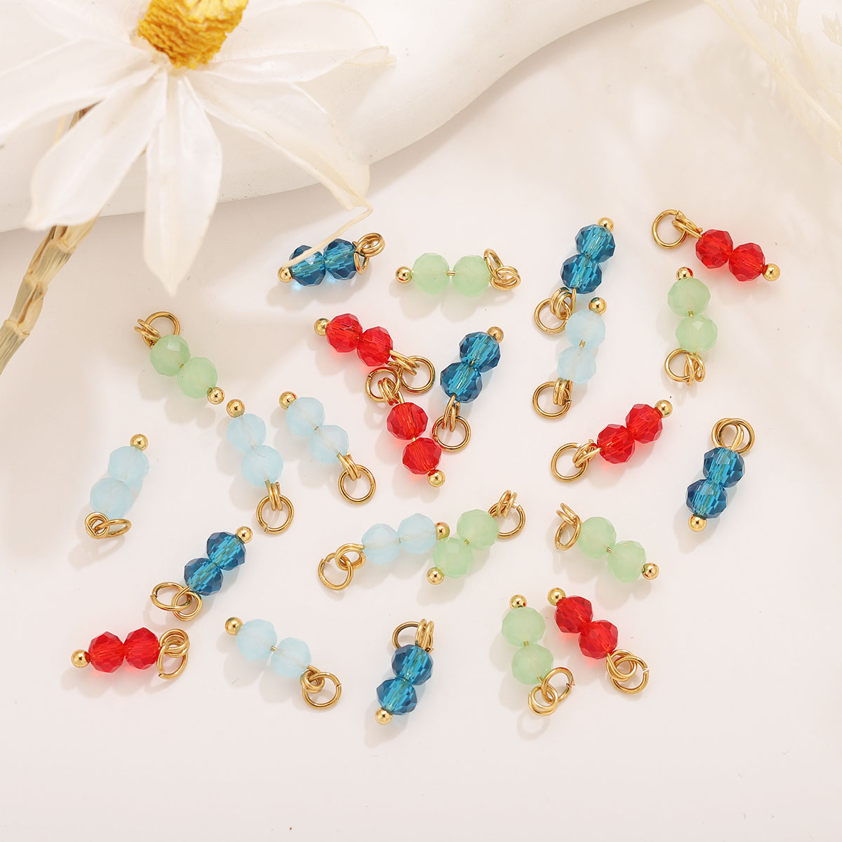 10pcs Colored Crystal Double B - đánh giá và giá Jewelry Making Beginners