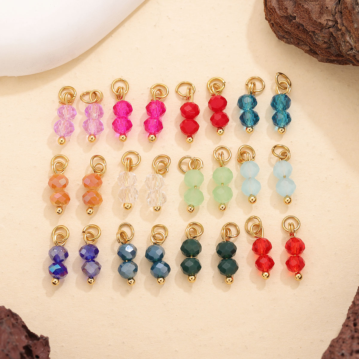 10pcs Colored Crystal Double B - đánh giá và giá Jewelry Making Beginners