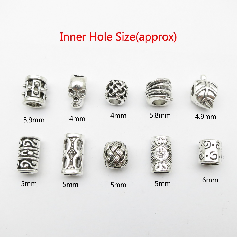 10Pcs/Pack Skull/Leaf DIY bead - đánh giá và giá Crimp Bead Tube