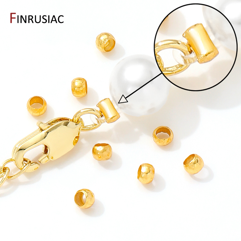 18K Gold Plated Brass Round/Tu - đánh giá và giá Crimp Bead Tube