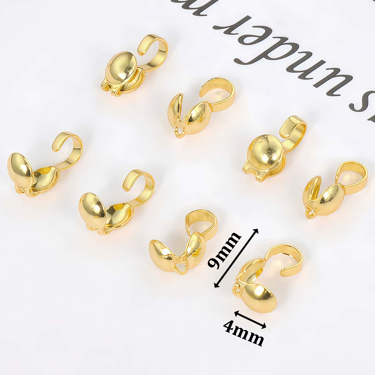 10PCS Brass Crimp End Beads Cl - đánh giá và giá Jewelry Making Knots For Clasps