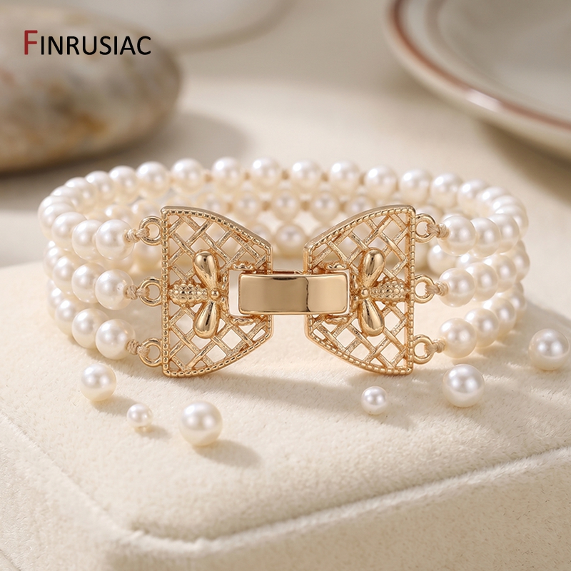 14K Gold Plated Brass 3-Row Pe - đánh giá và giá Jewelry Making Essentials