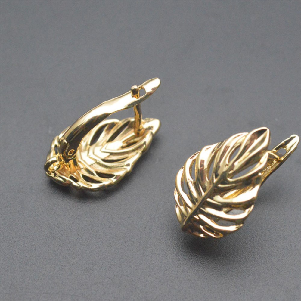 1/2Pcs 18K Gold Plated Brass L - đánh giá và giá Jewelry Making Hoops