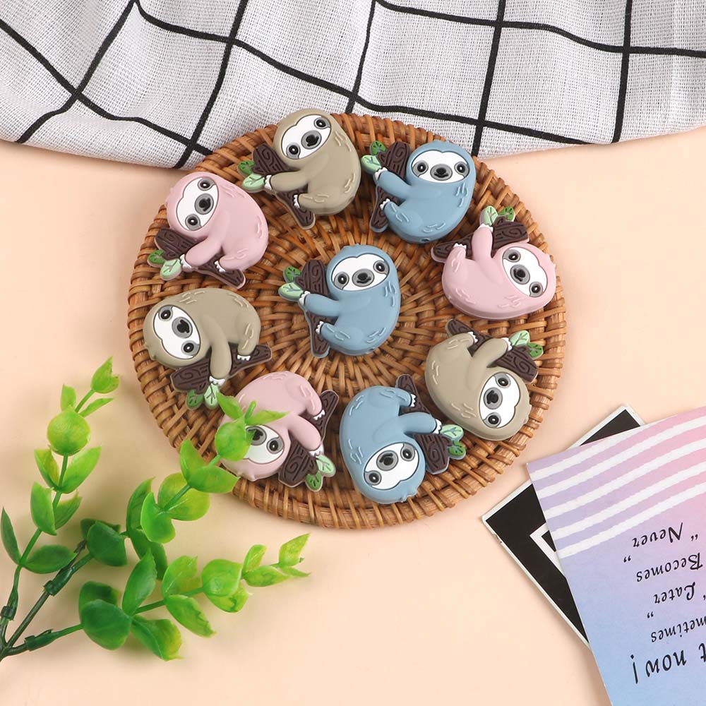 3pc/Lot Cartoon Mini Sloth Sil - đánh giá và giá Jewelry Making For Dummies