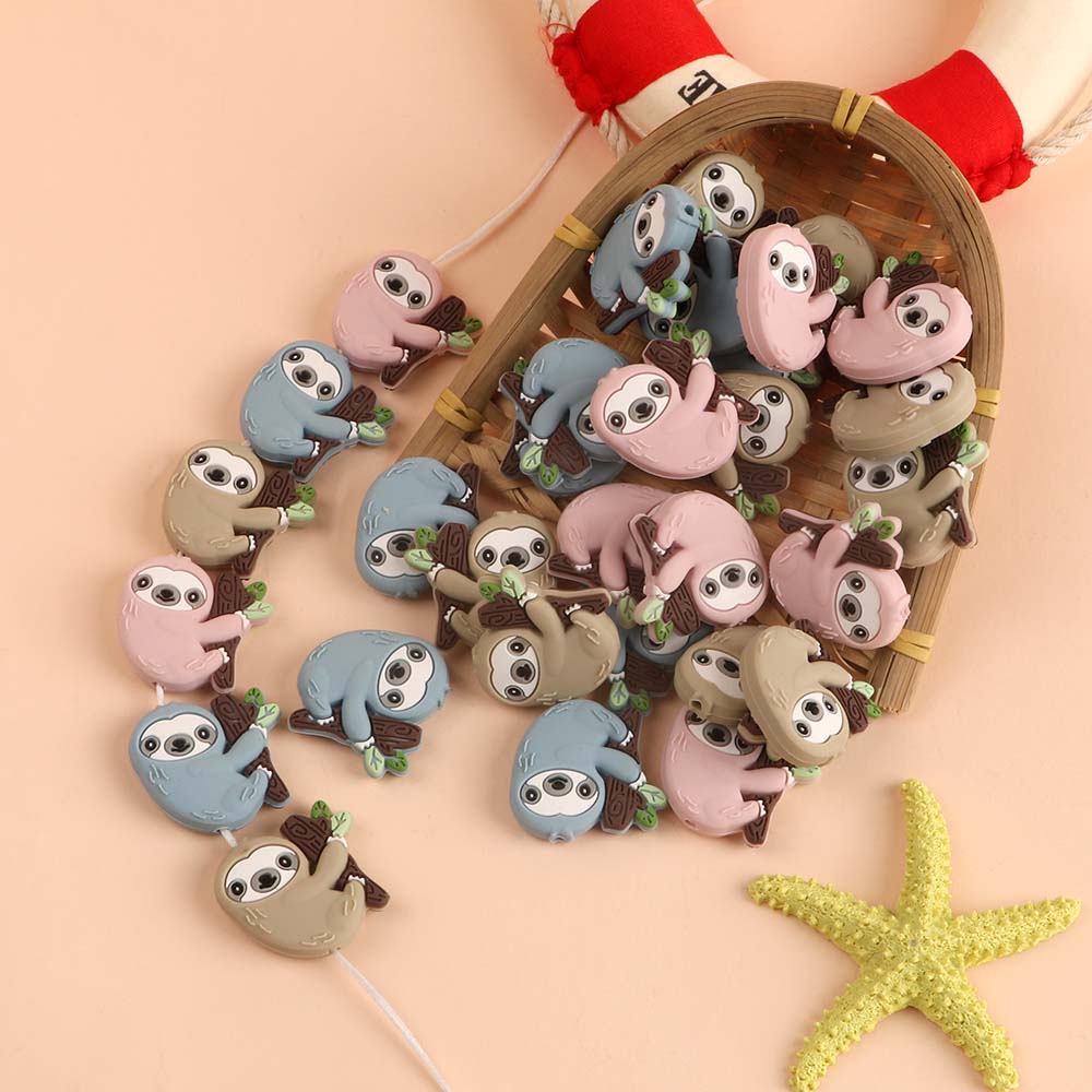 3pc/Lot Cartoon Mini Sloth Sil - đánh giá và giá Jewelry Making For Dummies