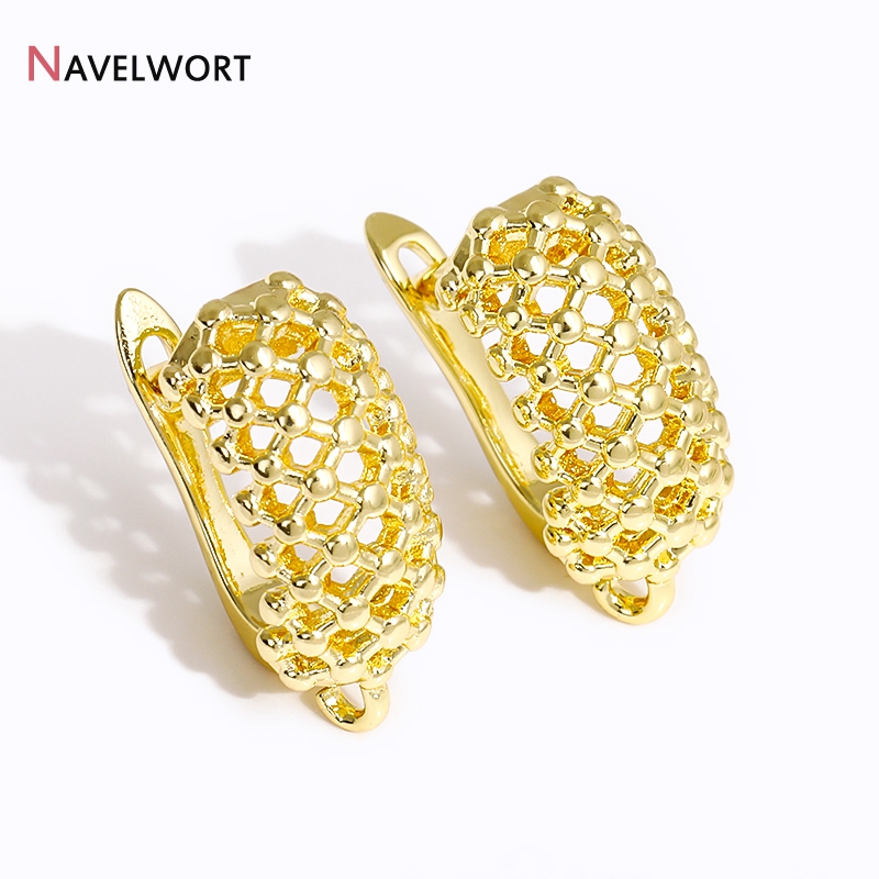 18K Gold Plated Brass  Hollow  - đánh giá và giá Jewelry Making Metal Supplies