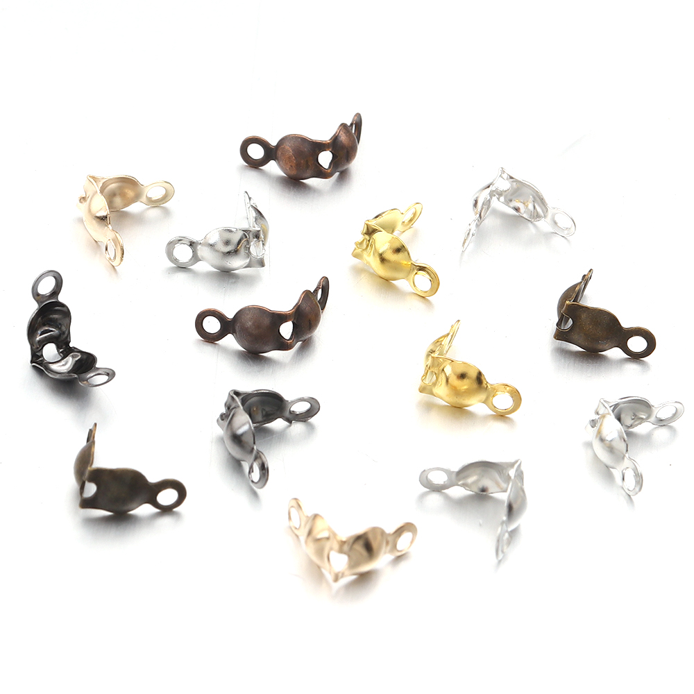 200pcs/lot Metal End Crimps Be - đánh giá và giá Jewelry Making Knots For Clasps