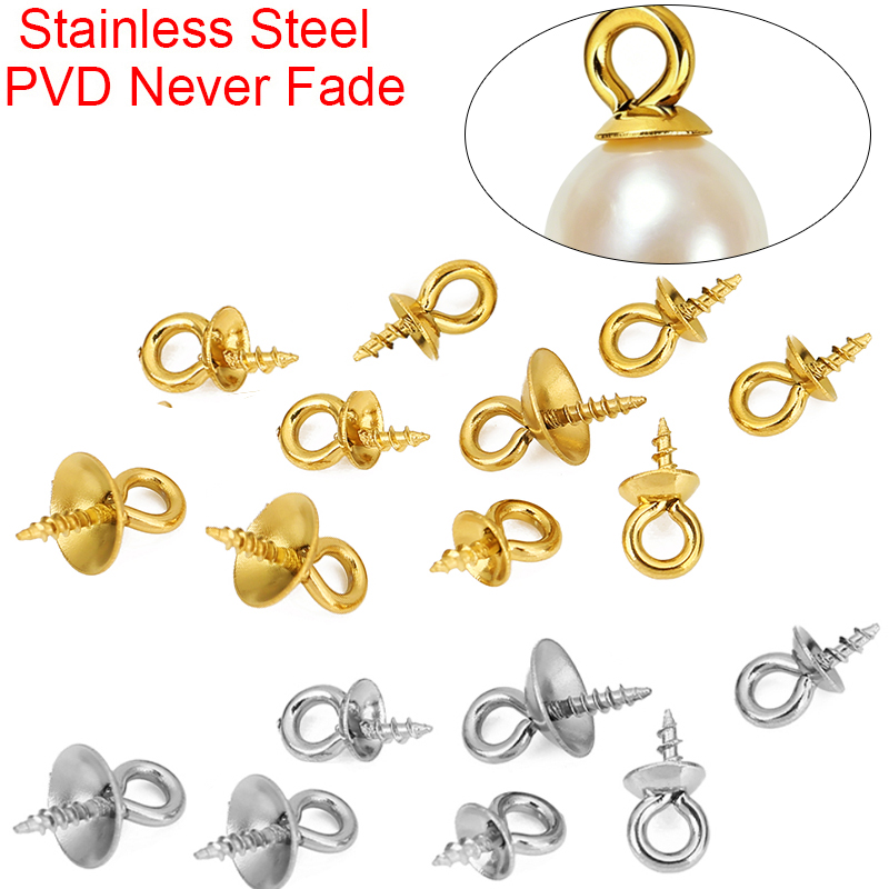 20pcs Stainless Steel Pearl Pe - đánh giá và giá Jewelry Making With Beads