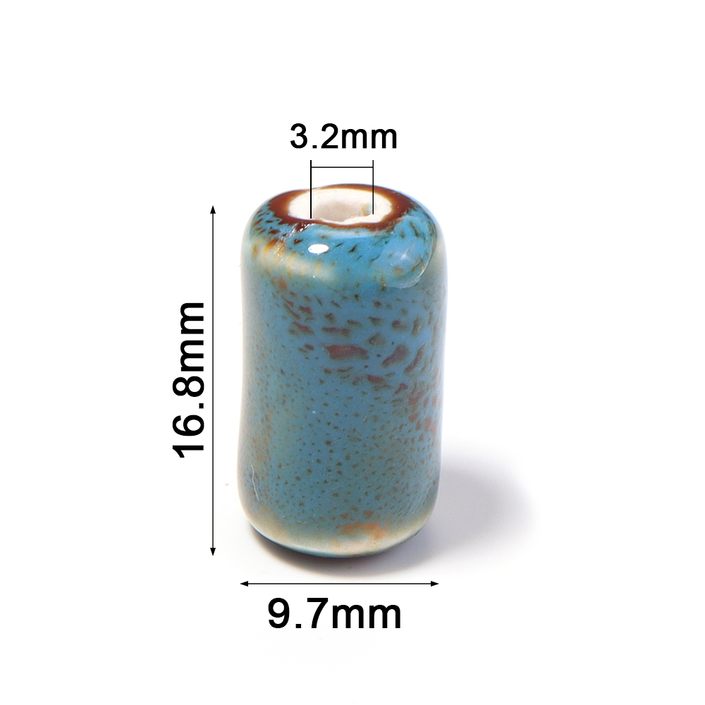10Pcs Colored Floral Glaze Cer - đánh giá và giá Crimp Bead Tube