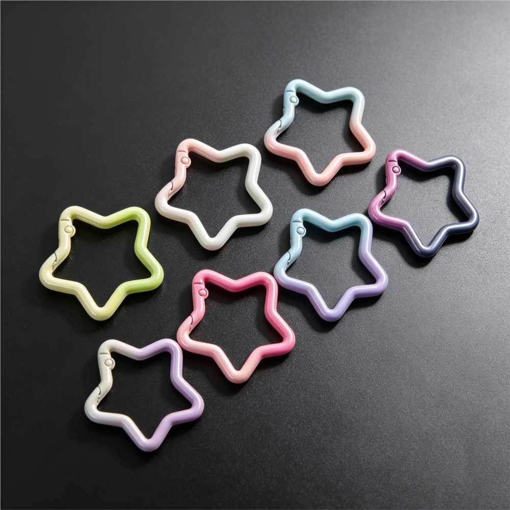 5PCS Gradient Star Shape Sprin - đánh giá và giá Jewelry Making Hoops