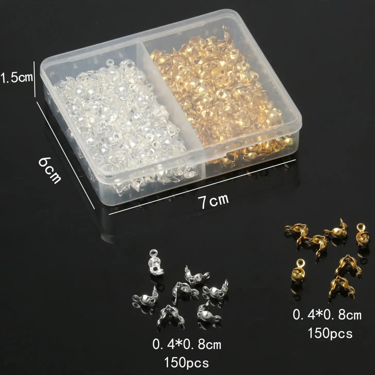 300Pcs/Lot 4x8mm Stainless Ste - đánh giá và giá Jewelry Making Knots For Clasps