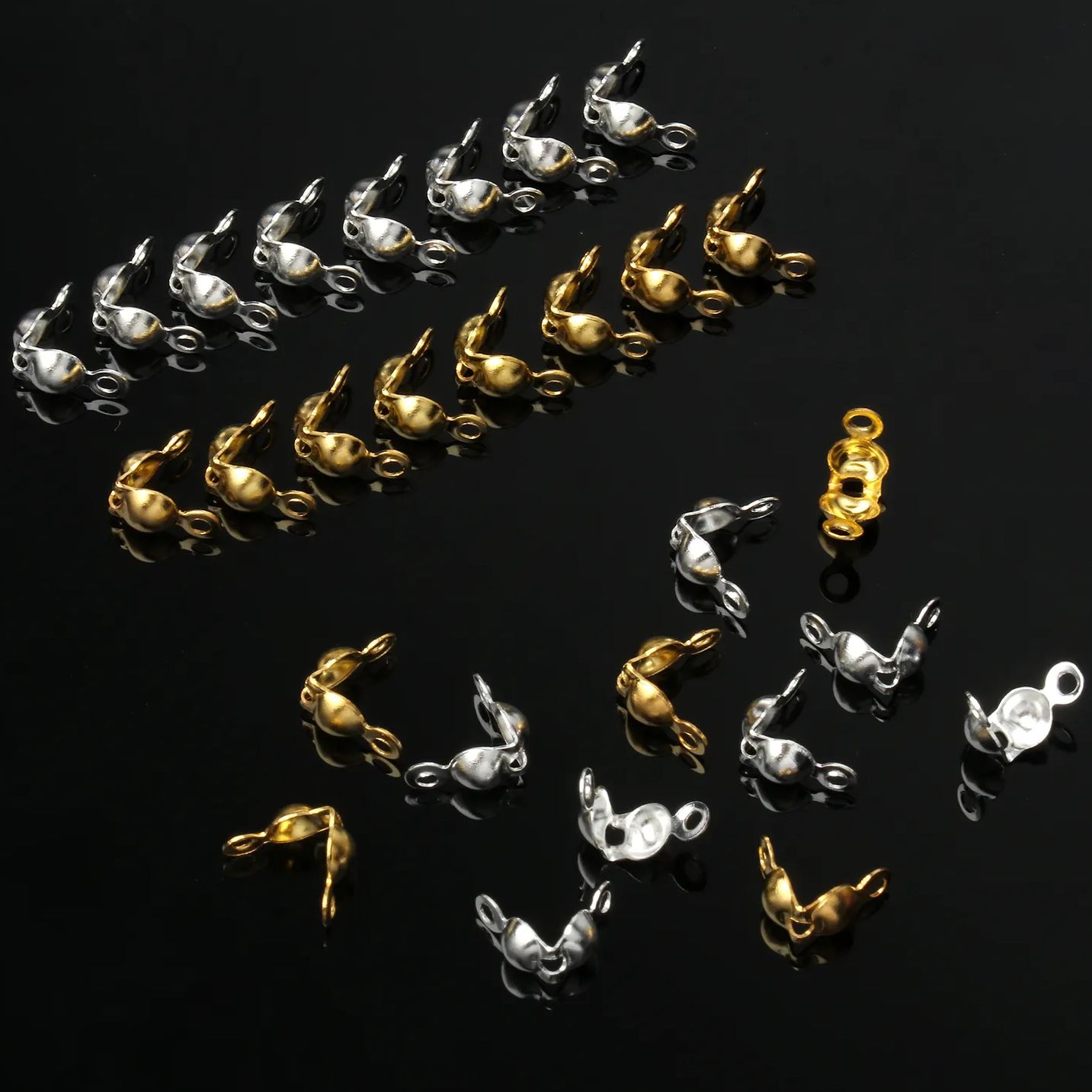 300Pcs/Lot 4x8mm Stainless Ste - đánh giá và giá Jewelry Making Knots For Clasps