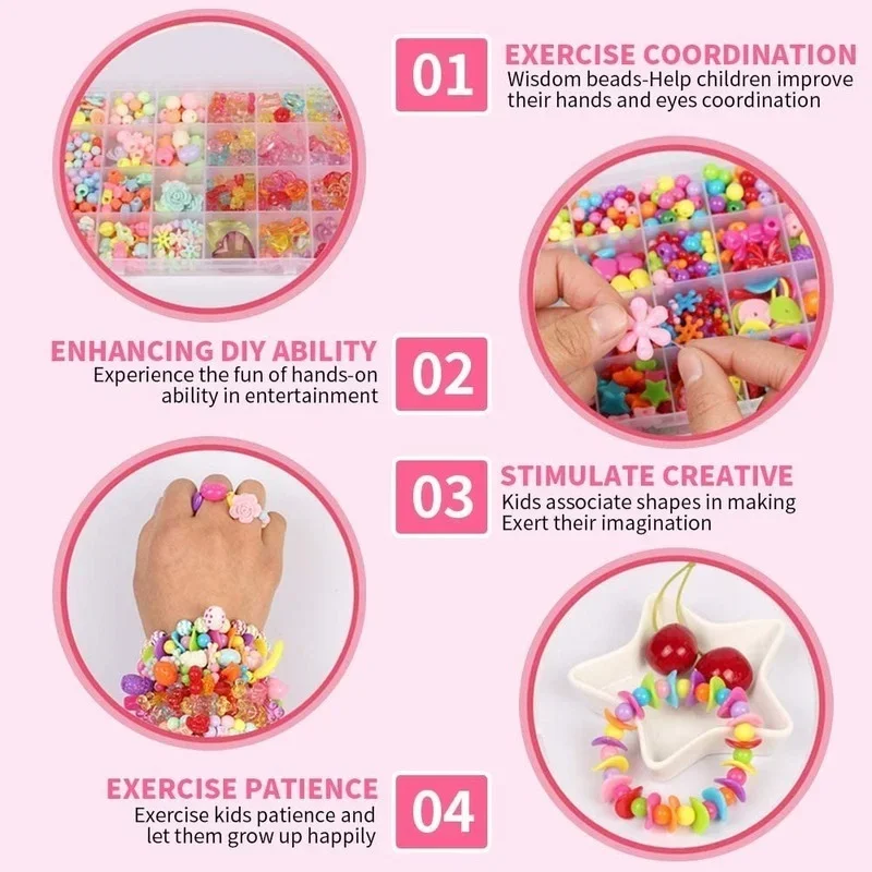 Girls DIY Bead Set Jewelry Mak - đánh giá và giá Jewelry Making Kits For Kids